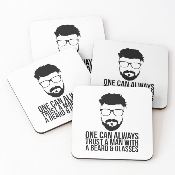 Item preview, One Can Always Trust A Man With A Beard & Glasses designed and sold by Sabot.