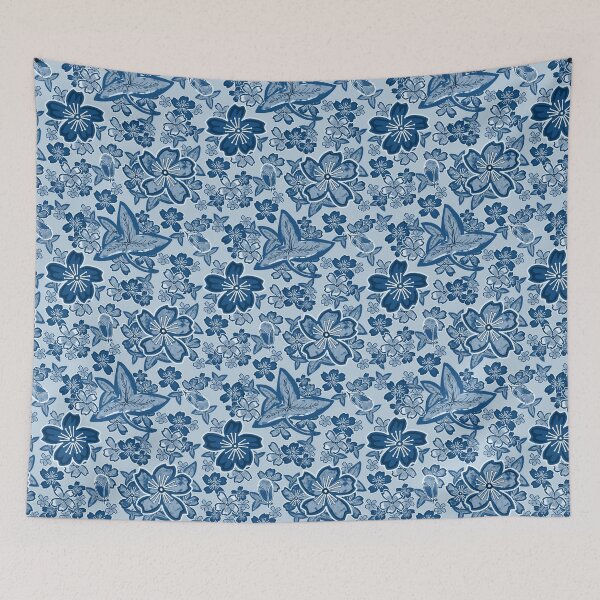 Item preview, Limited Blue Floral designed and sold by Giliane Bader.