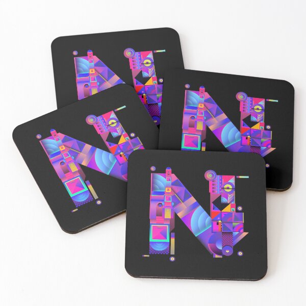 Item preview, Colorful Alphabet, Letter N designed and sold by Space-Bug.