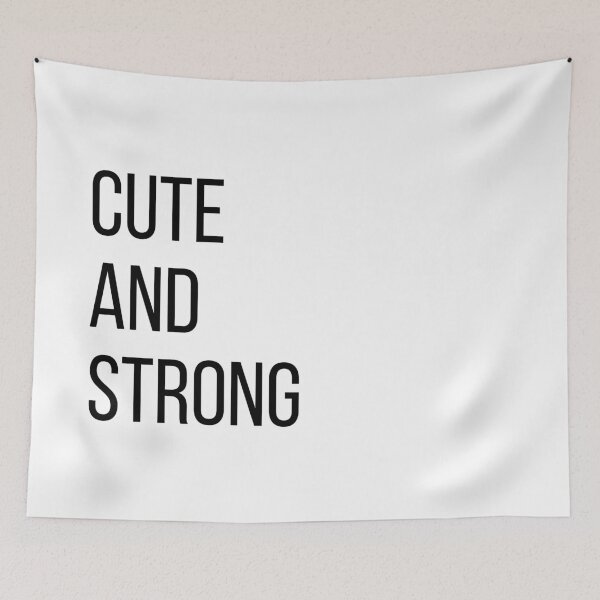 Item preview, Cute and Strong Womens Workout Tee designed and sold by jackknite.
