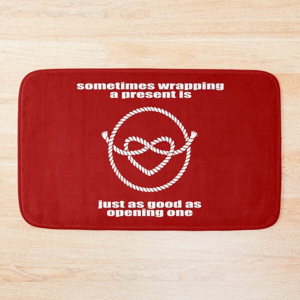 Item preview, Wrapping a present (white) with text designed and sold by Cwefoot.