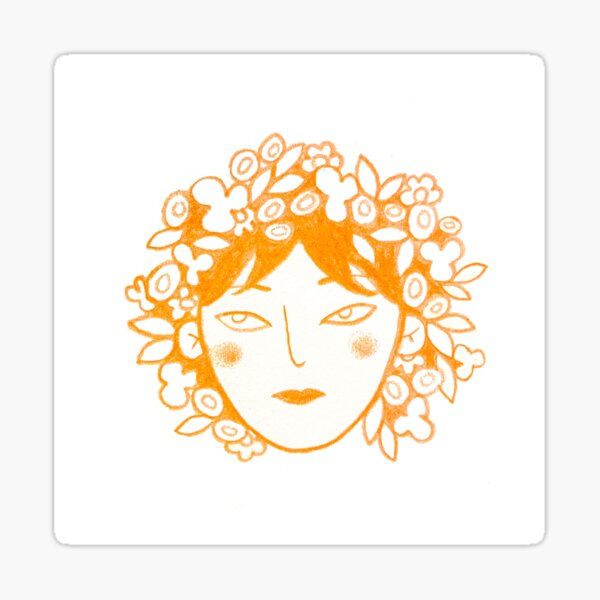 Flower Crown Sticker
