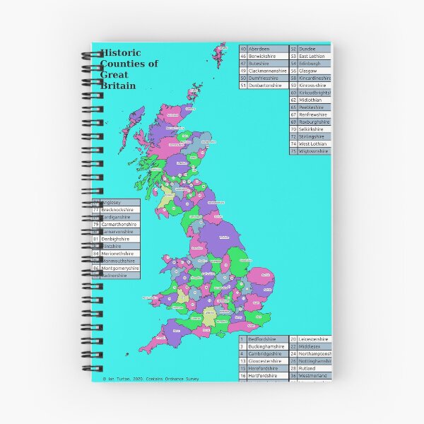 Item preview, Historic Counties of Great Britain designed and sold by ianturton.