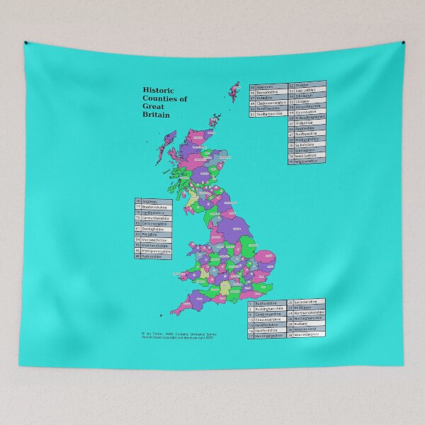 Item preview, Historic Counties of Great Britain designed and sold by ianturton.
