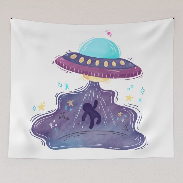 Item preview, Colourful alien abduction designed and sold by durkstars.