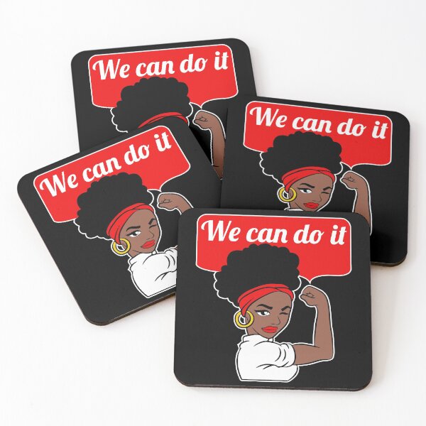 Item preview, We can do it black girl feminism black history month gift designed and sold by zenpatterns.