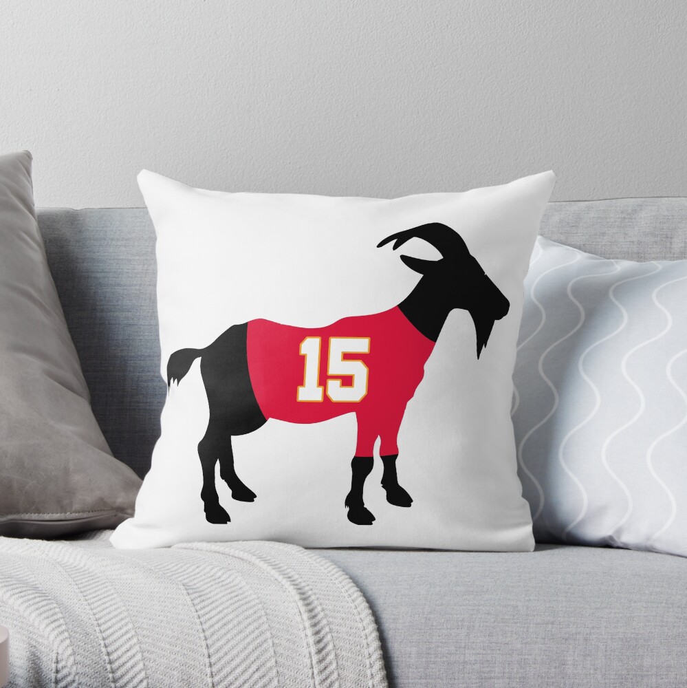 Mahomes GOAT Throw Pillow