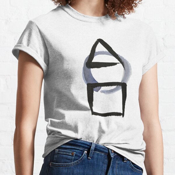 Triangle Circle Square Calligraphy Enso Classic T-Shirt