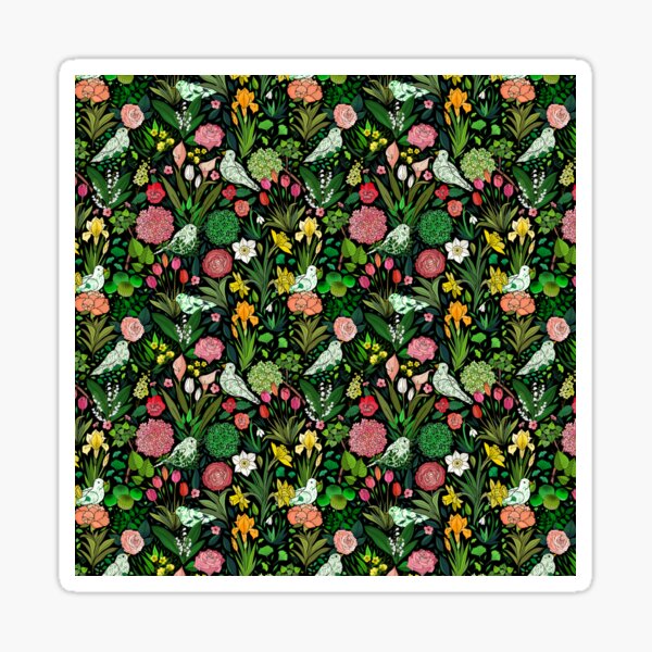 Spring Birds and Blooms Sticker