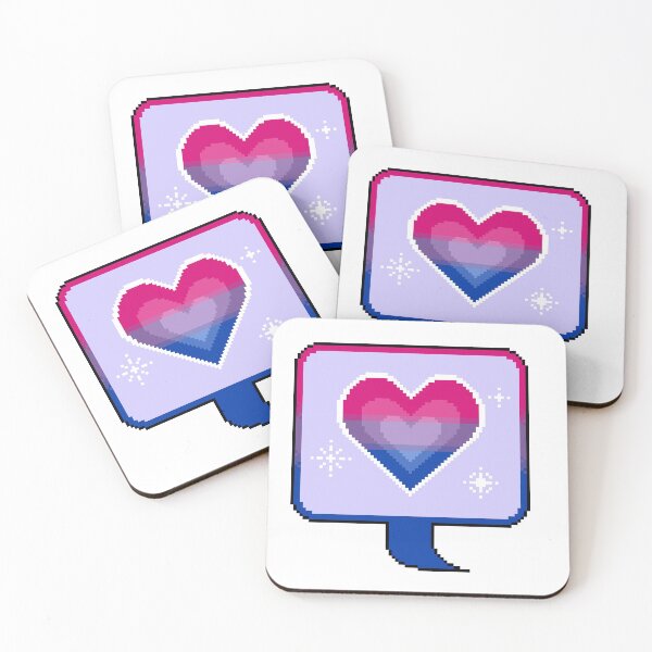 Item preview, Bi Pride Heart Speech Bubble designed and sold by MetallicWings15.