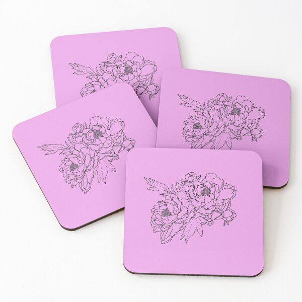 Item preview, Inky Peony Outline designed and sold by chughey.