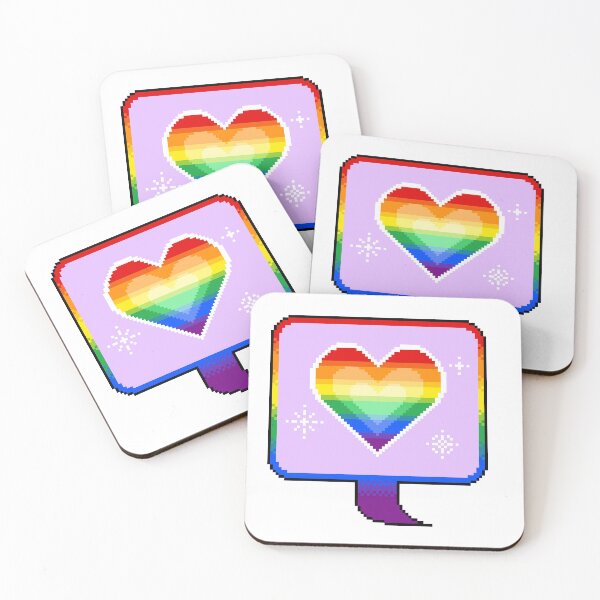 Item preview, Gay Pride Heart Speech Bubble designed and sold by MetallicWings15.