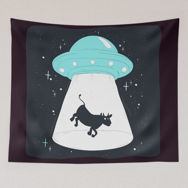 Item preview, MOOO cow and UFO designed and sold by Rasslintees.