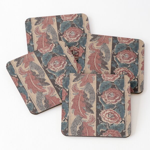 Item preview, Antique French Floral Fabric Artwork designed and sold by FuzzyHoney.