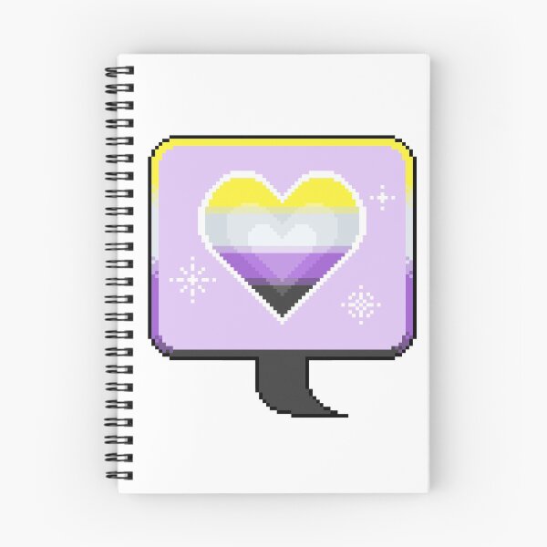Item preview, Non-Binary Pride Heart Speech Bubble designed and sold by MetallicWings15.