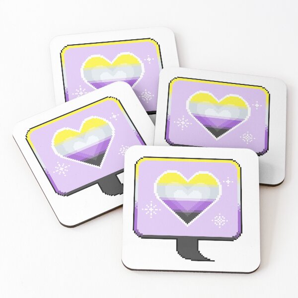 Item preview, Non-Binary Pride Heart Speech Bubble designed and sold by MetallicWings15.