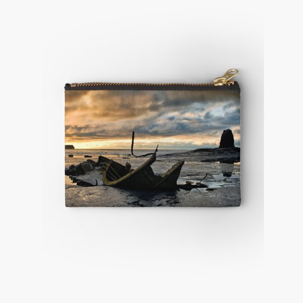 Item preview, Black Nab and the wreck of the Admiral Von Tromp at sunset. Saltwick Bay, England designed and sold by chrisdrabble.