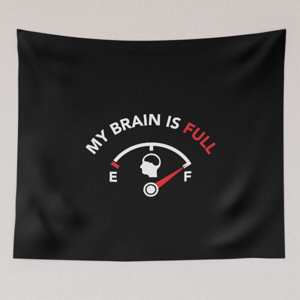 Item preview, My Brain Is Full Graduation Humor designed and sold by SpoofTShirts.