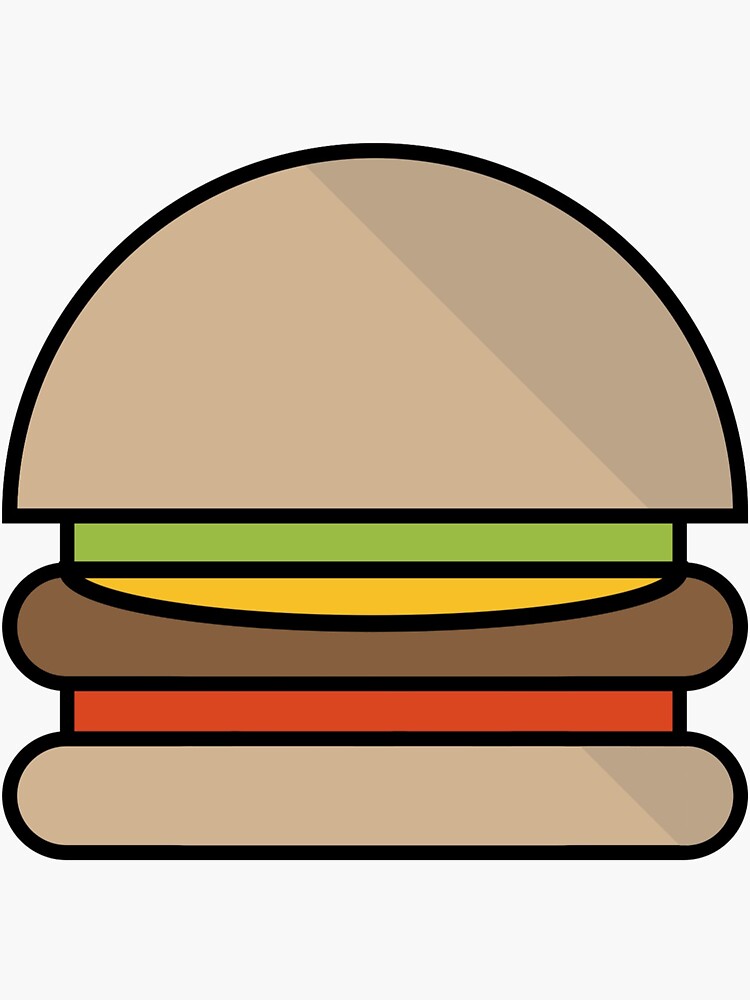 hamburguesa de dibujos animados lindo