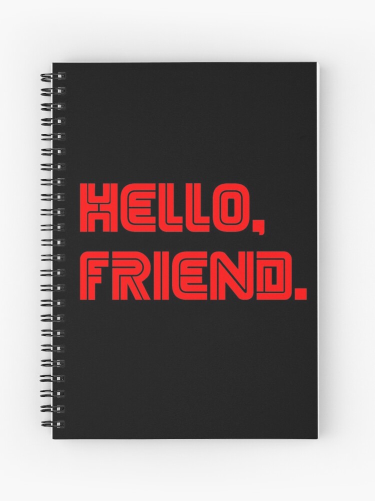 Cuaderno de espiral «Hola amigo / Mr Robot / Ellior Alderson» de  andycdesigns | Redbubble