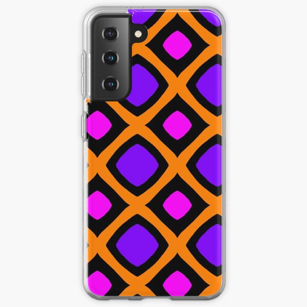 Purple and fuchsia square - Pop design Samsung Galaxy Soft Case