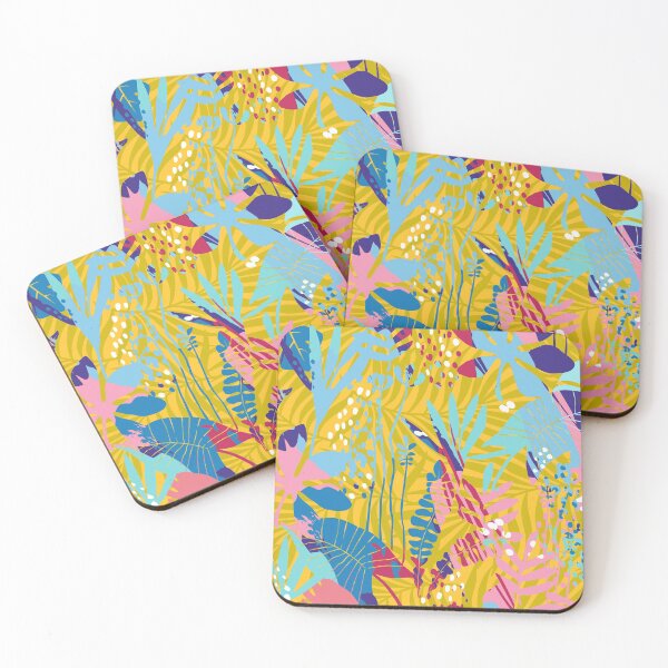 Item preview, Floral Tropical Garden, Colorful Yellow designed and sold by meggydesigns.