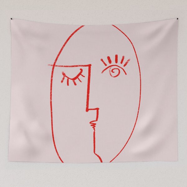 Item preview, Winking Woman Minimal Line Portrait designed and sold by Adam Regester.