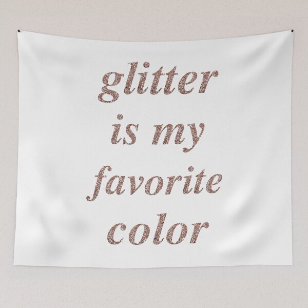 Item preview, Glitter Is My Favorite Color – Rose Gold designed and sold by Hannah Jacole.