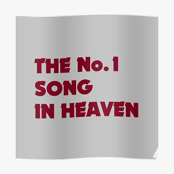 the-number-1-song-in-heaven-burgundy-poster-for-sale-by-perezzzoso