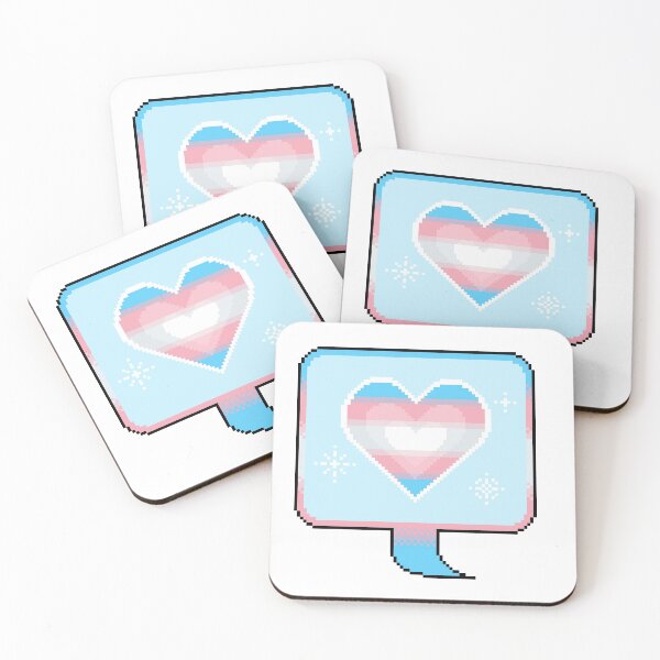 Item preview, Trans Pride Heart Speech Bubble designed and sold by MetallicWings15.