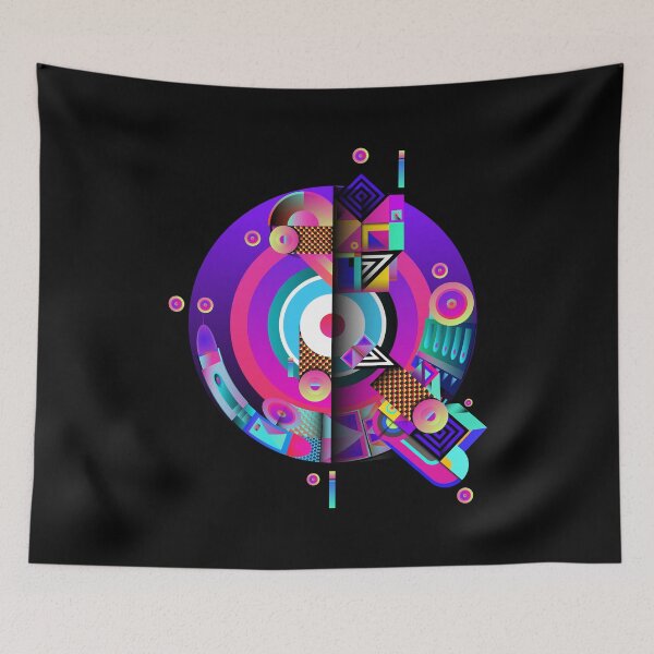 Item preview, Colorful Alphabet, Letter Q designed and sold by Space-Bug.