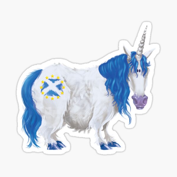 EUnicorn & Saltire Sticker