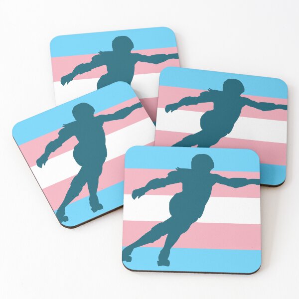 Item preview, Roller Derby Transgender Pride and Skater Flag designed and sold by HappySchnapper.