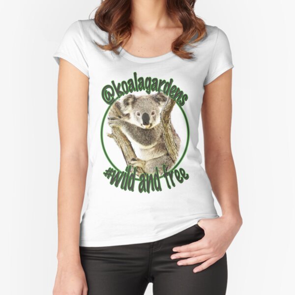Maxine wild and free koala gardens Fitted Scoop T-Shirt