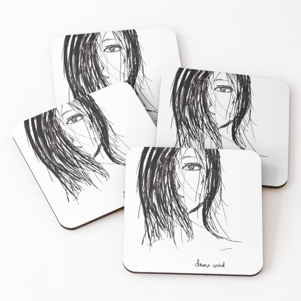 Item preview, & quot; Maldito viento & quot; Mujer con cabello desordenado culpa al viento designed and sold by robinyukiko.