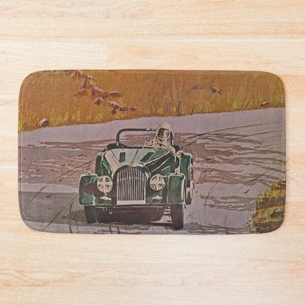 Item preview, Vintage British Sports Car Road Trip Art Print – Classic Retro Racing Illustration designed and sold by Road To Track.