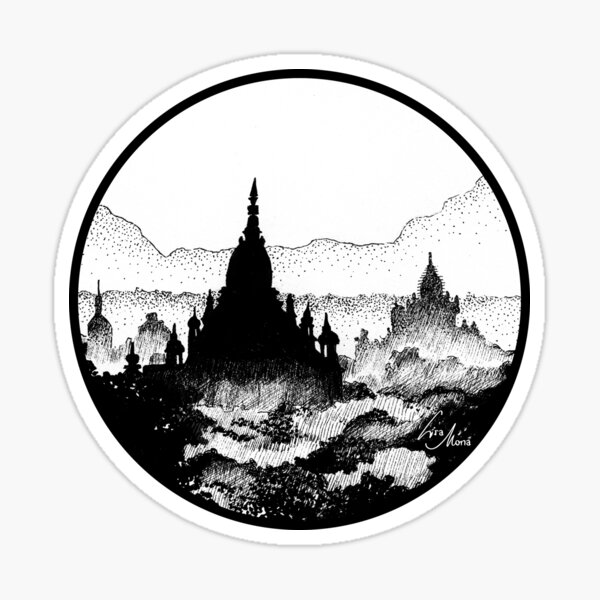 Myanmar Illustration Sticker
