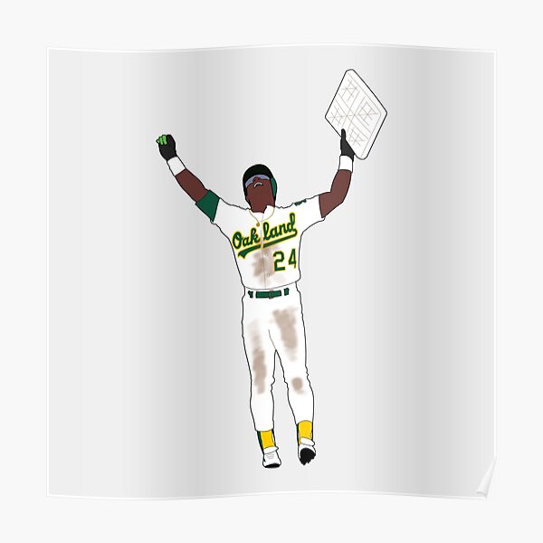 Rickey Henderson Stolen Base Poster for Sale by RatTrapTees