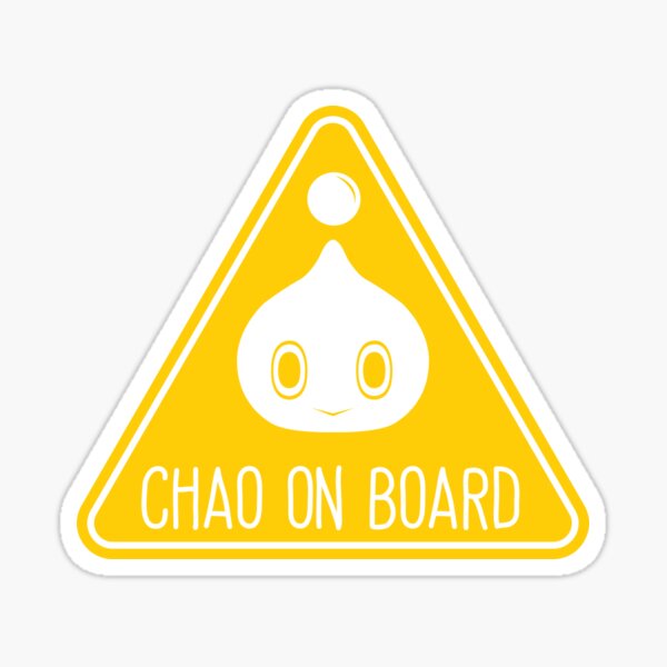 Chao On Board Sticker