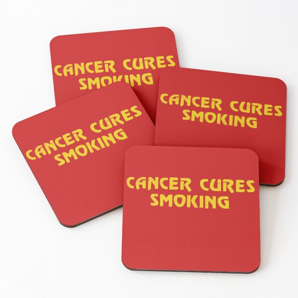 Item preview, Cancer Cures Smoking Vintage Distressed Witty Quote designed and sold by ArtifulPrints.