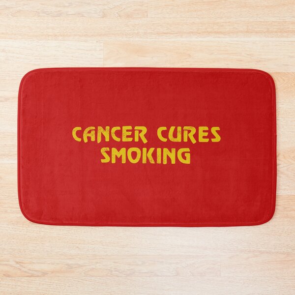 Item preview, Cancer Cures Smoking Vintage Distressed Witty Quote designed and sold by ArtifulPrints.