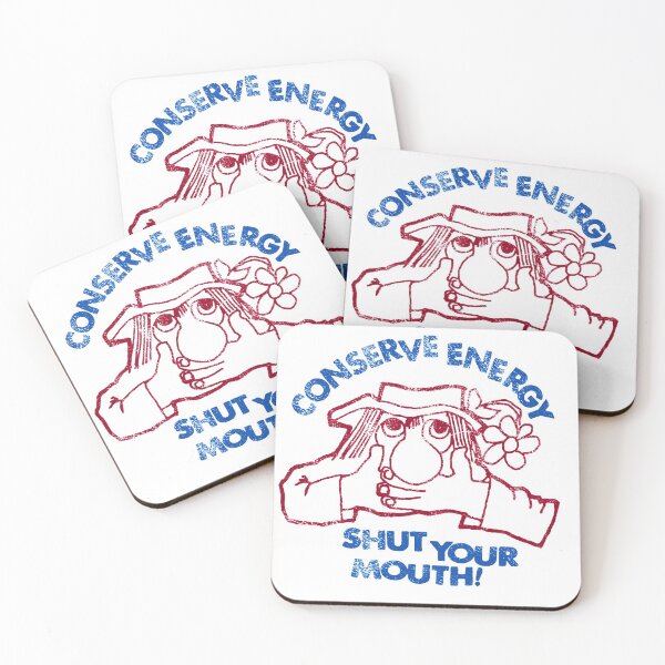 Item preview, Conserve Energy Shut You Mouth Vintage Retro Distressed Funny Quote designed and sold by ArtifulPrints.