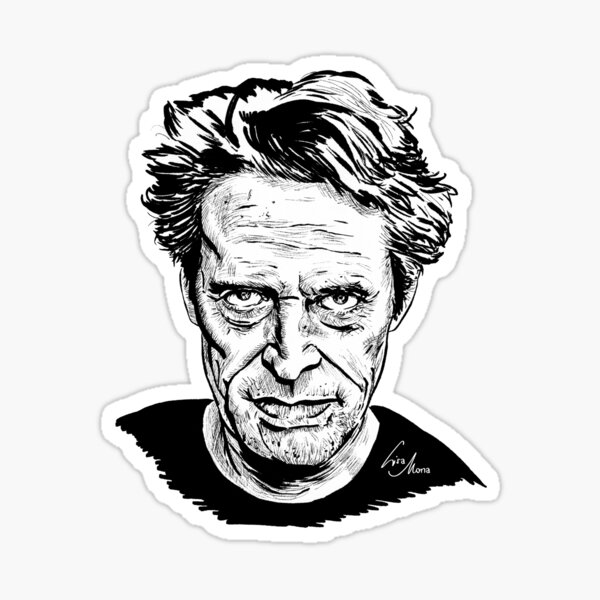 Item preview, Willem Dafoe portrait designed and sold by Lisa-Mona.
