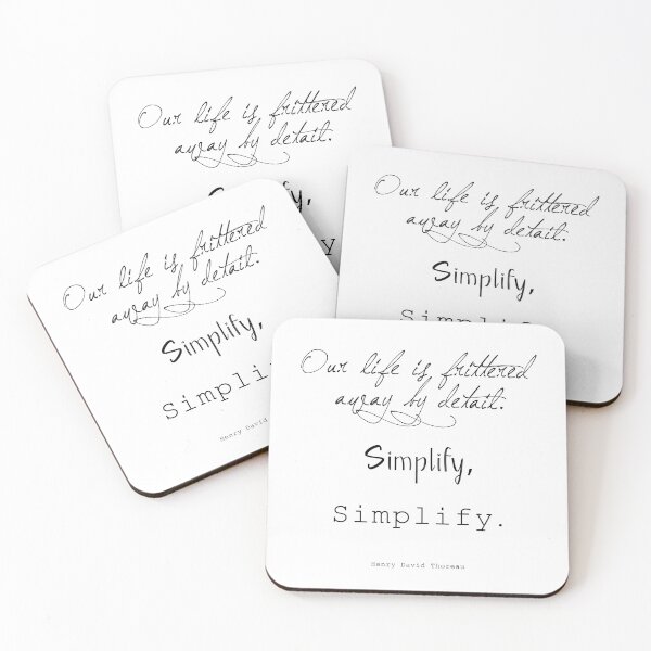 Item preview, Simplify by Henry David Thoreau designed and sold by ShaylaMSharp.