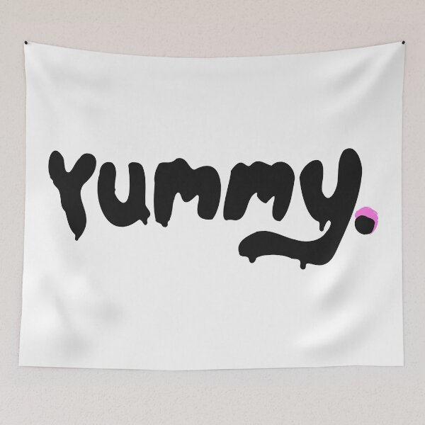 Item preview, Yummy Song Lyrics Art designed and sold by THEVO.