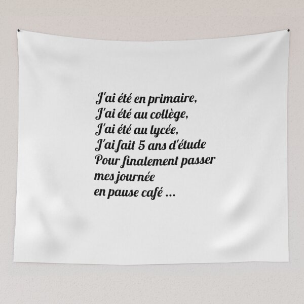 Item preview, T-shirt pause café designed and sold by Momolasticot.
