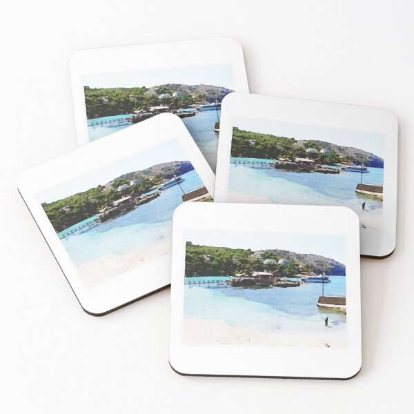 Item preview, Camp De Mar - mallorca watercolour designed and sold by Gerald Waters.