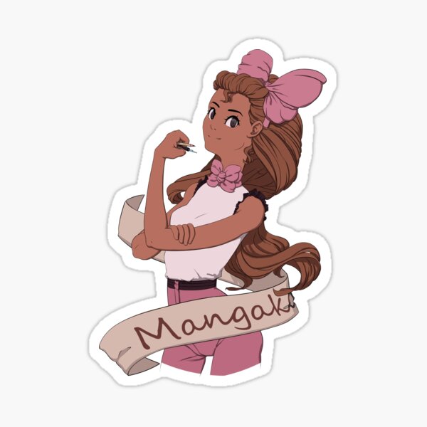 Mangaka at Work Sticker