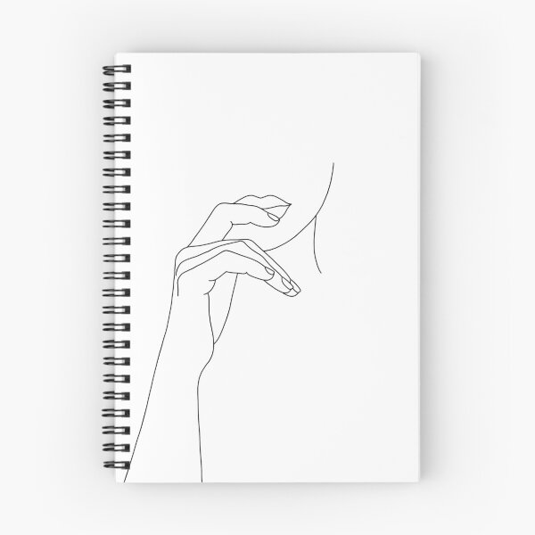 Item preview, Hands line drawing illustration - Grace designed and sold by TheColourStudy.