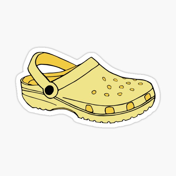 yellow crocs sticker